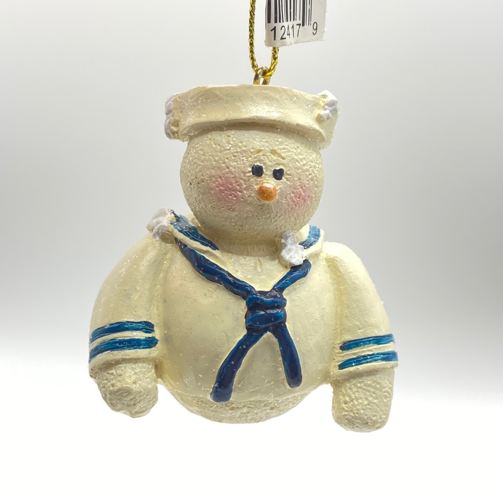 Navy Ornament Vintage Christmas Holiday Snowberry Cuties New In Box